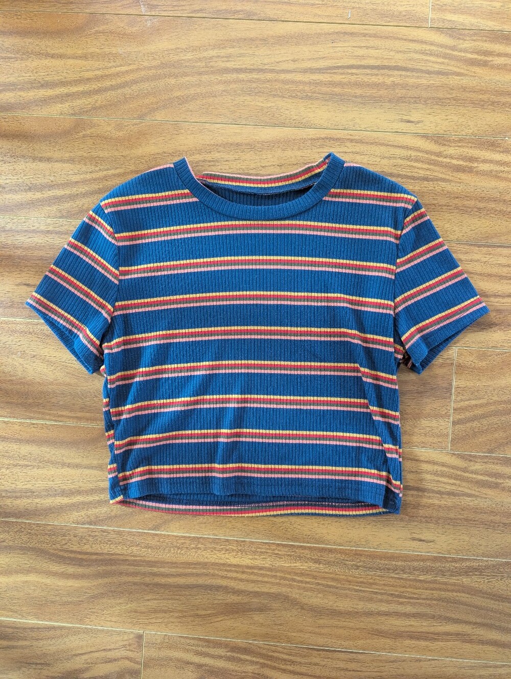 Stripped Cropped T-Shirt